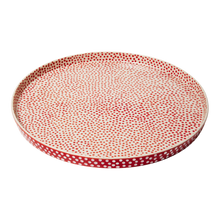 Load image into Gallery viewer, Red Spot Round Platter