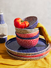 Load image into Gallery viewer, Red Spot Round Platter