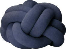 Load image into Gallery viewer, Navy Knot Cushion