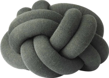 Load image into Gallery viewer, Forest Green Knot Cushion