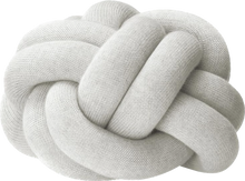 Load image into Gallery viewer, Light Grey Knot Cushion