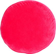 Load image into Gallery viewer, Pink Velvet Penny Round Cushion
