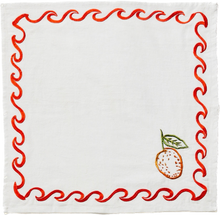 Load image into Gallery viewer, Mixed Surf Embroidered Linen Napkins - Set of 6