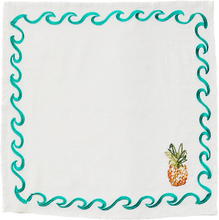 Load image into Gallery viewer, Mixed Surf Embroidered Linen Napkins - Set of 6