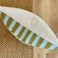 Load image into Gallery viewer, Luna 45cm Cushion - Khaki & Turquoise