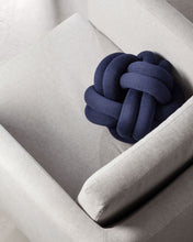 Load image into Gallery viewer, Navy Knot Cushion