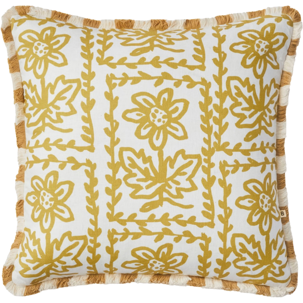 Daisy Yellow 50cm Cushion