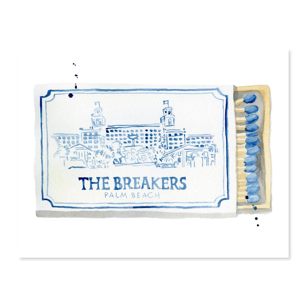 The Breakers Matchbook - Art Print