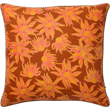Load image into Gallery viewer, Flannel Flower Tan 60cm Cushion
