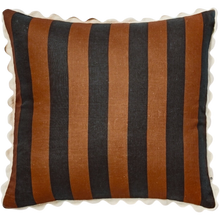 Load image into Gallery viewer, Bold Stripe Hazelnut 60cm Cushion

