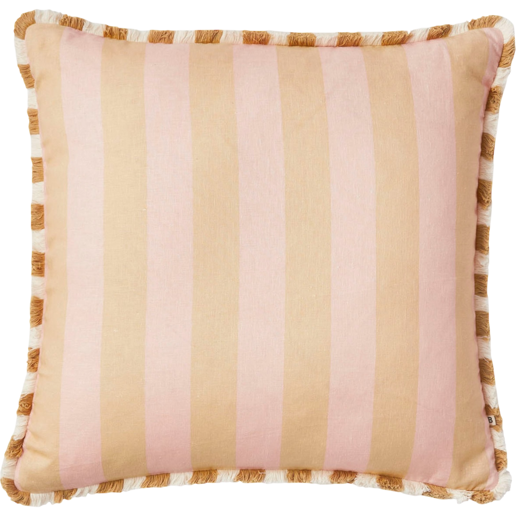 Bold Stripe Buff 60cm Cushion