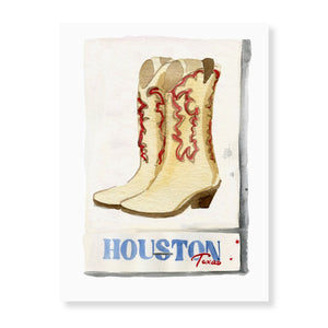 Houston Matchbook - Art Print