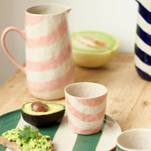 Load image into Gallery viewer, Cabana Stripe Tumbler Pink
