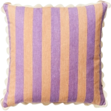 Load image into Gallery viewer, Bold Stripe Lilac Peach 60cm Cushion
