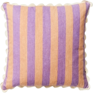 Bold Stripe Lilac Peach 60cm Cushion