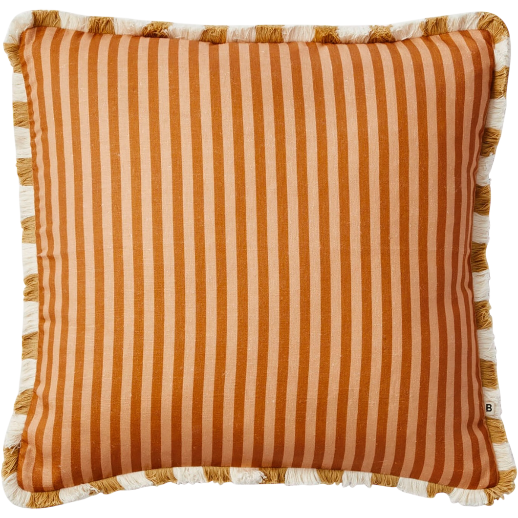 Pinstripe Nutmeg 50cm Cushion