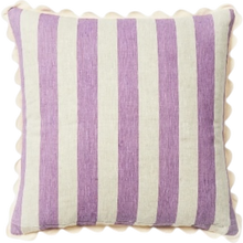 Load image into Gallery viewer, Bold Stripe Lilac Peach 60cm Cushion
