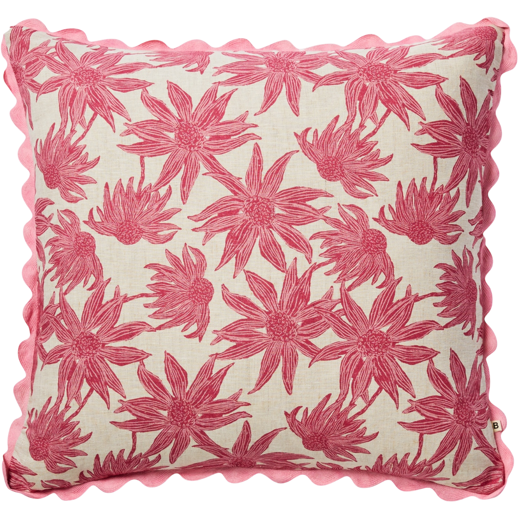 Flannel Flower Pink 60cm Cushion