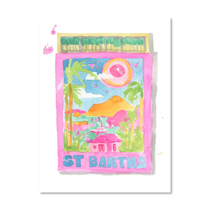 St. Barths Matchbook - Art Print