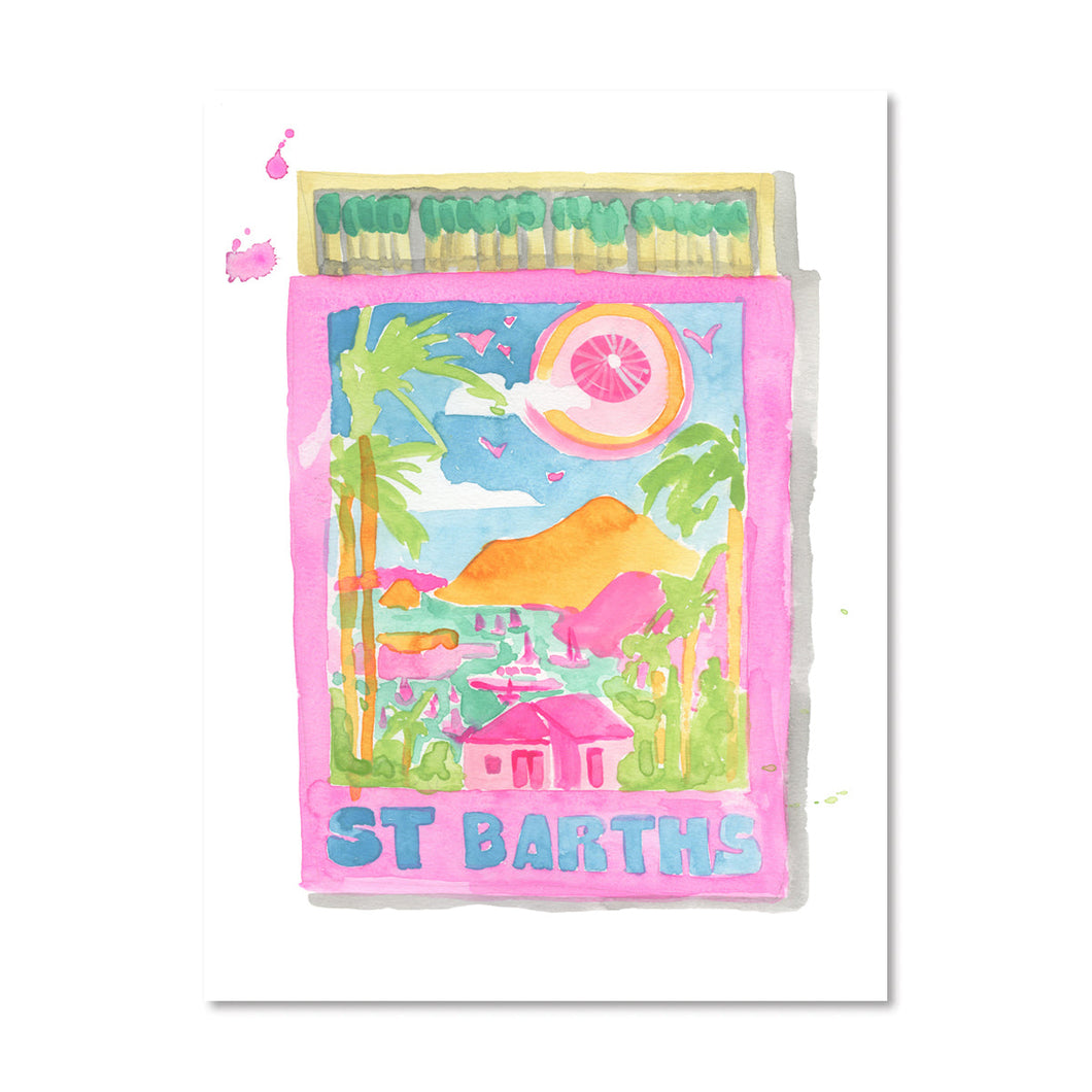 St. Barths Matchbook - Art Print