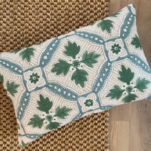 Load image into Gallery viewer, Anna Spiro Caroma 55x35cm Cushion - Green, Taupe and Turquoise
