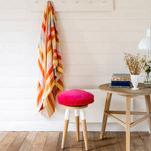 Load image into Gallery viewer, Pink Velvet Penny Round Cushion
