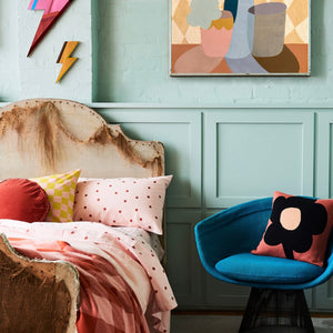 Clay Velvet Penny Round Cushion