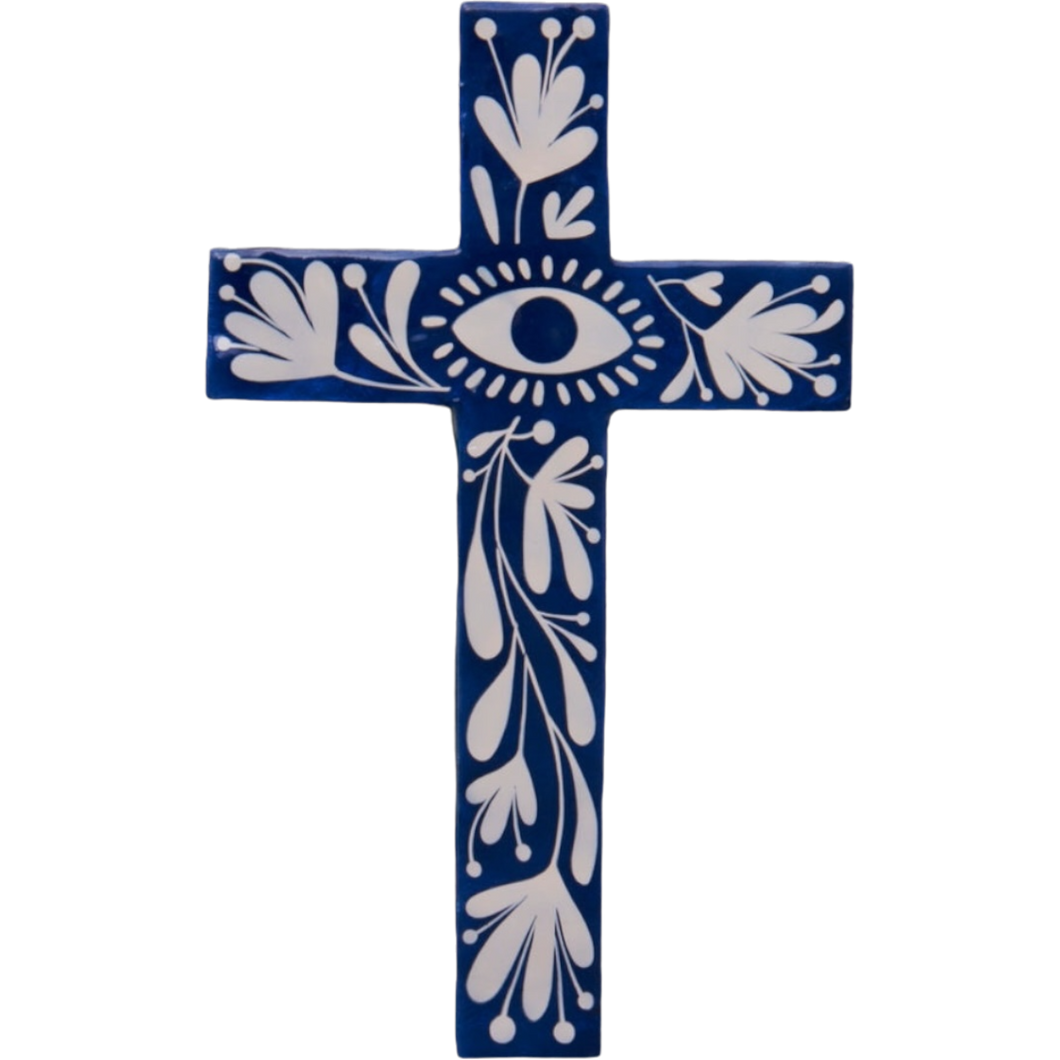 Tulum Cross Large Blue Eye