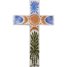 Load image into Gallery viewer, Tulum Cross Large Green Palm
