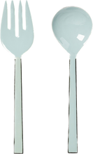Load image into Gallery viewer, Powder Blue Enamel Salad Servers
