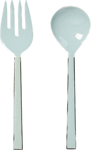 Powder Blue Enamel Salad Servers