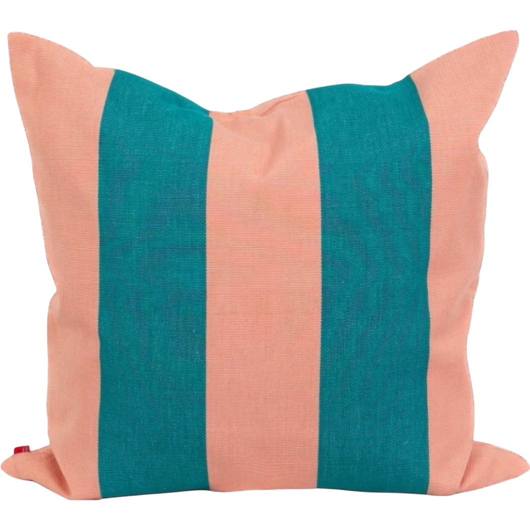 Fifi Pink/Turquoise Striped 50x50cm Cushion Cover