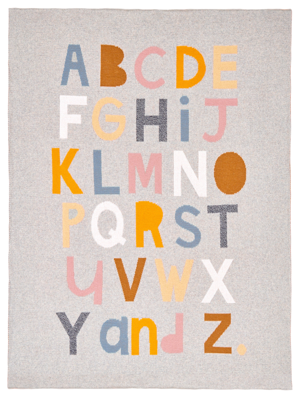 Alphabet Baby Knit Throw