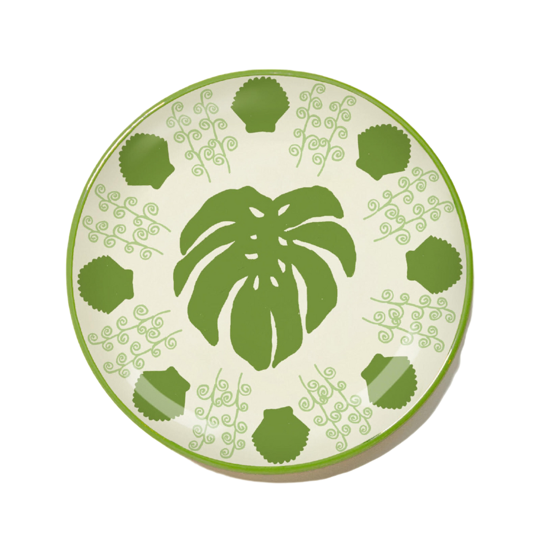 Monstera Green Plate