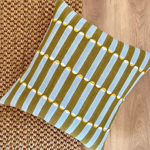 Load image into Gallery viewer, Luna 45cm Cushion - Khaki &amp; Turquoise

