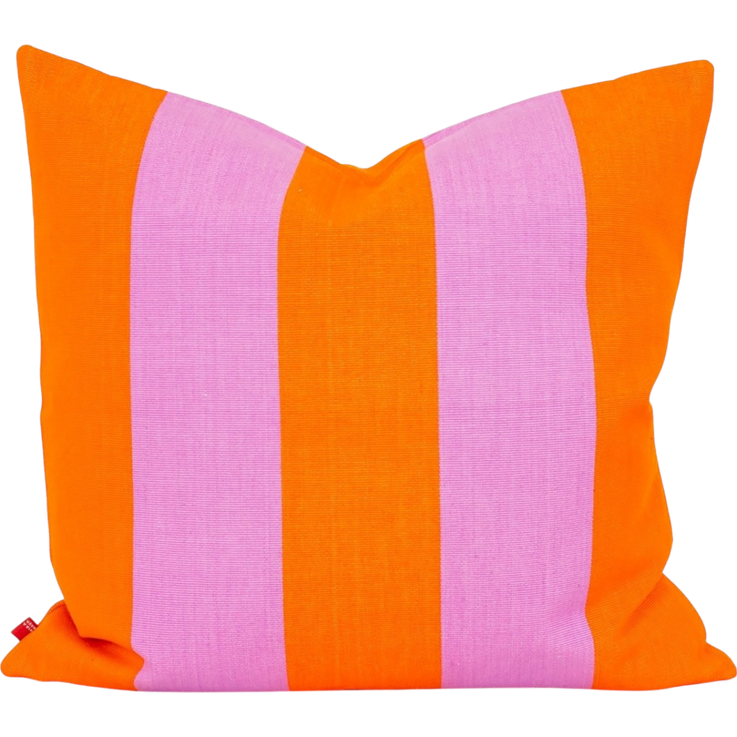 Fifi Orange/Lilac Striped 50x50cm Cushion Cover